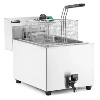 Professionelle Fritteuse mit Ablasshahn Profi Line - 10 Liter - Drehstrom 400V
