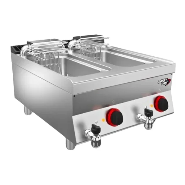 Friteuse Professionnelle SOFRACHEF Double Cuve - 2 x 10 Litres - 18000 Watts