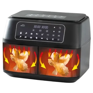 DuploAir Dual Basket Air Fryer - 8L Total Capacity - 2400W Power