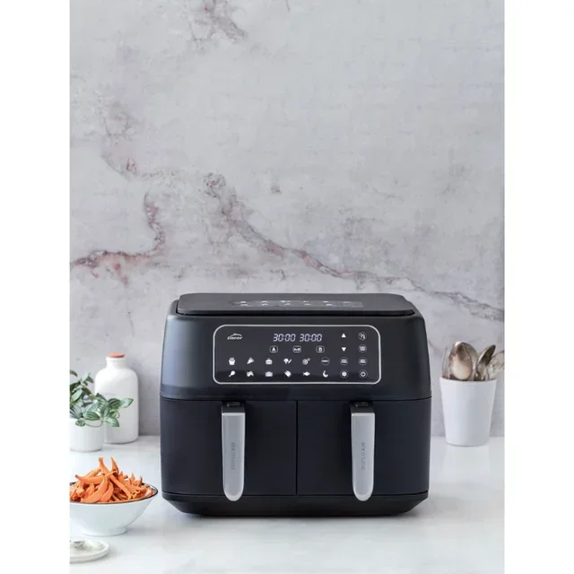 DuploAir Dual Basket Air Fryer - 8L Total Capacity - 2400W Power