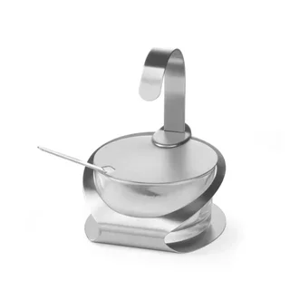 Campana per Formaggio in Vetro con Base in Acciaio Inox