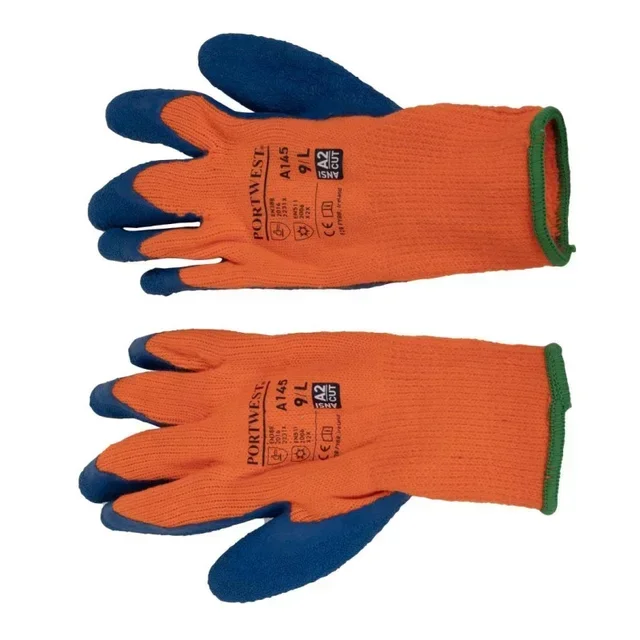 Gants Hiver Orange/Bleu Taille Unique - Protection Anti-froid