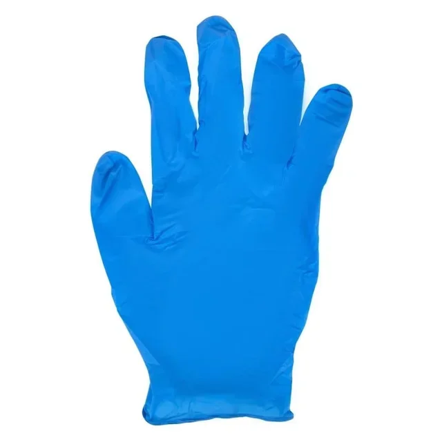 Blue Nitrile Disposable Gloves Powder Free - Size S - Box of 100