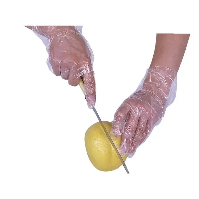 Disposable Transparent Vinyl Gloves - Pack of 100 Units
