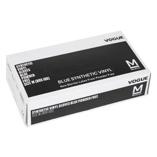 Einweg-Vinylhandschuhe Blau Größe M Puderfrei - Box mit 100 Stück