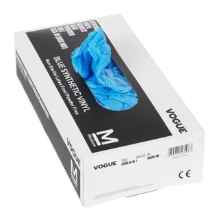 Einweg-Vinylhandschuhe Blau Größe M Puderfrei - Box mit 100 Stück