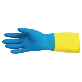 Mapa 405 Lightweight Waterproof Chemical Protection Gloves - Two-Tone Blue/Yellow - Size XL