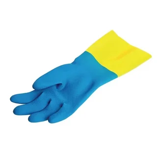 Mapa 405 Lightweight Waterproof Chemical Protection Gloves - Two-Tone Blue/Yellow - Size XL