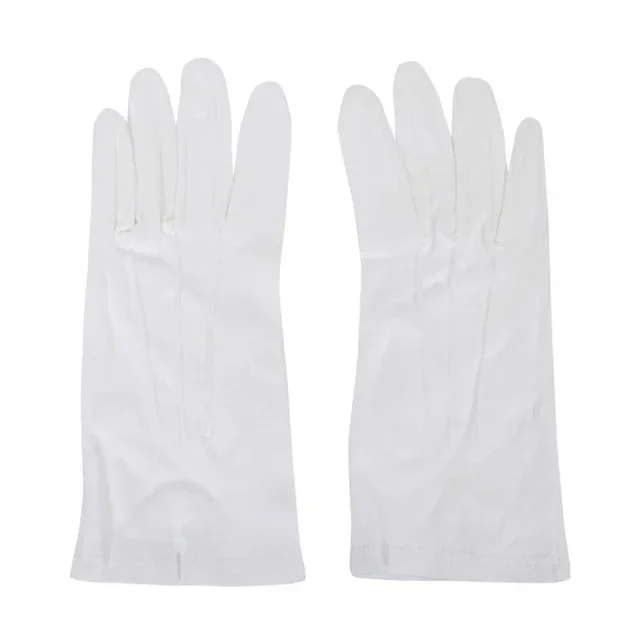 Men's White Service Gloves Size L/XL - For Service and Hospitality