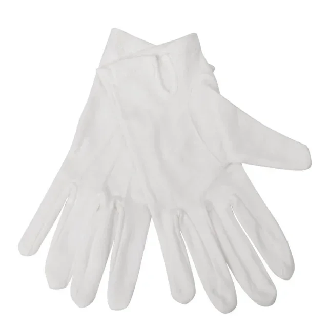 Men's White Service Gloves Size L/XL - For Service and Hospitality