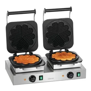 Gaufrier Double Cœur - Apparecchio per Waffle 2 Cuori Simultanei
