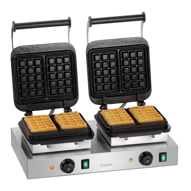 Professional Double Waffle Maker - Brussels Waffles