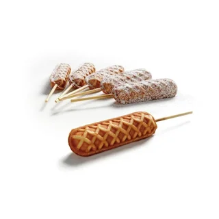 Professioneller Lolly-Waffeleisen - 6 Maiskolben-Formen