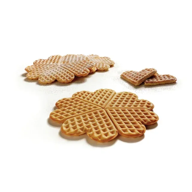 Máquina de Waffles Antiaderente em Forma de Coração – Aparelho para Waffles Caseiros