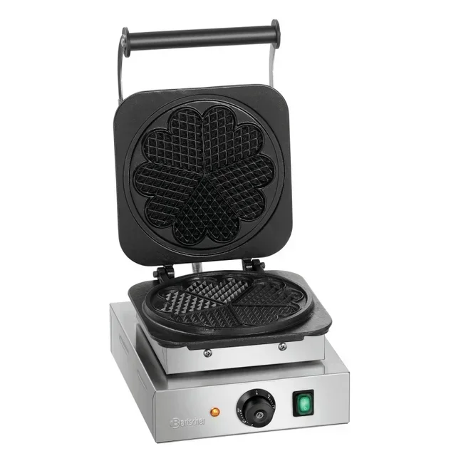 Piastra per Waffle a Forma di Cuore Antiaderente – Macchina per Waffle Fatti in Casa