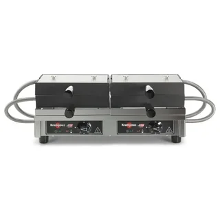 Professional Double Waffle Maker 180° Opening - 5x7 Brussels