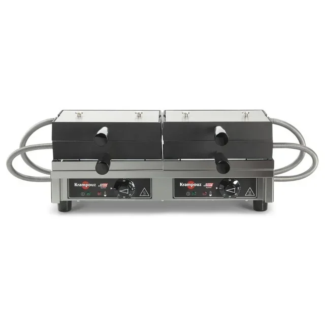 Professional Double Waffle Maker 180° Opening - 5x7 Brussels