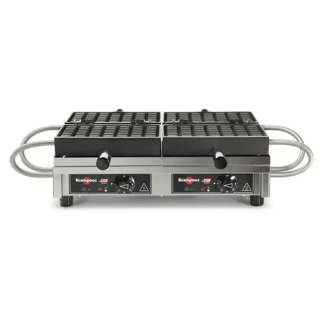 Professional Double Waffle Maker 180° Opening - 5x7 Brussels