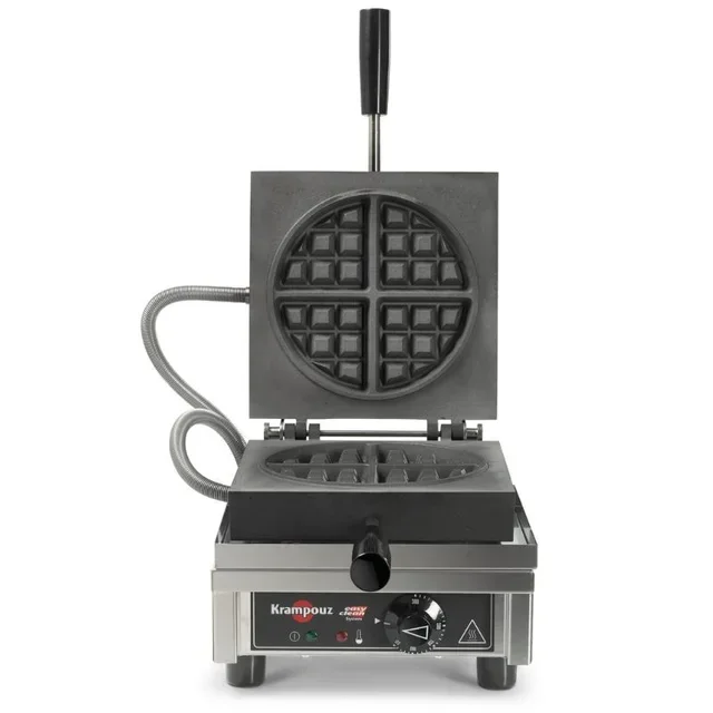 Professional Waffle Maker 90° Opening - Round Plate