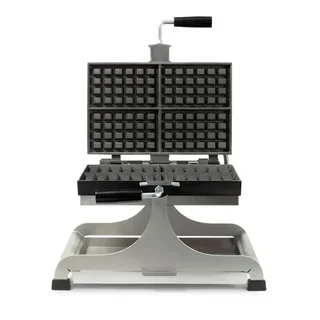 Gaufrier Rotativo Professionale 4 Gaufre Bruxelles - Formato Grande 6 Porzioni