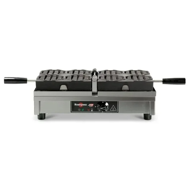 180° Flip Waffle Maker on Stand - Left/Right Opening for Waffle Sticks