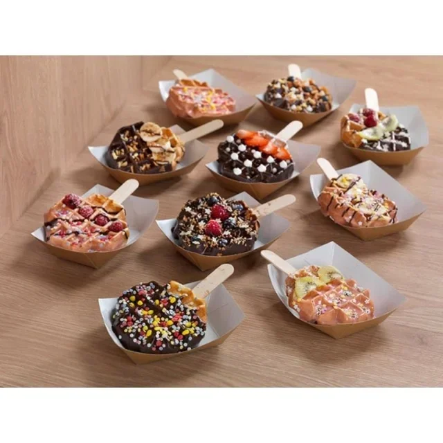 Gaufrier su Piedistallo con Ribaltamento 180° - Apertura Sinistra/Destra per Stecchi di Gaufre