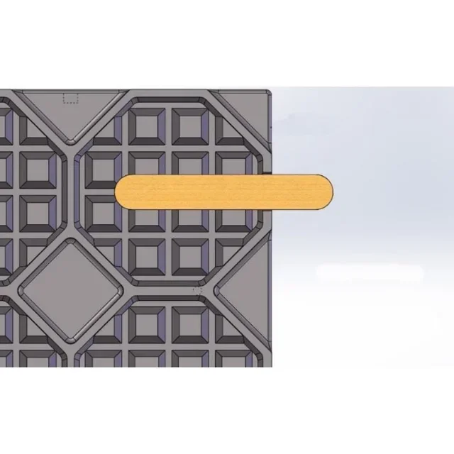 Gaufrier su Piedistallo con Ribaltamento 180° - Apertura Sinistra/Destra per Stecchi di Gaufre