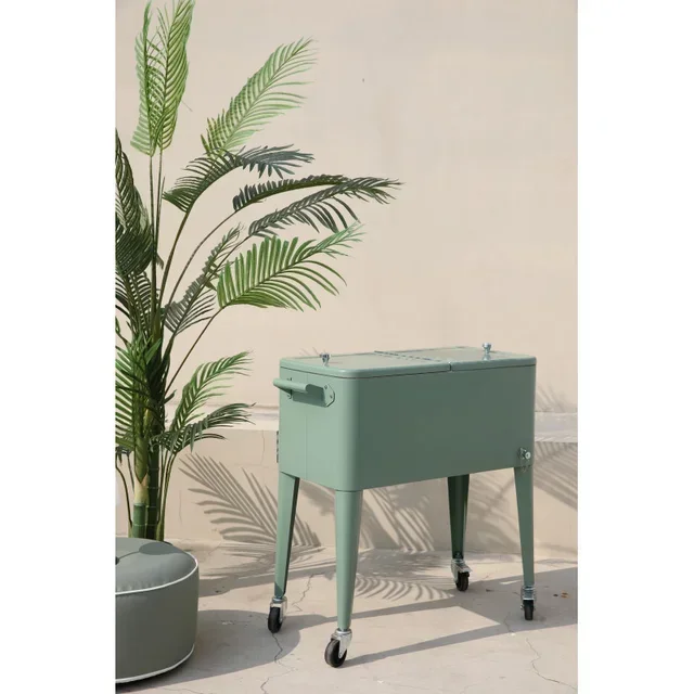 Icy Kühlwagen auf Rädern - Grün