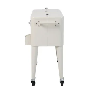 Icy Rolling Cooler - Beige Color