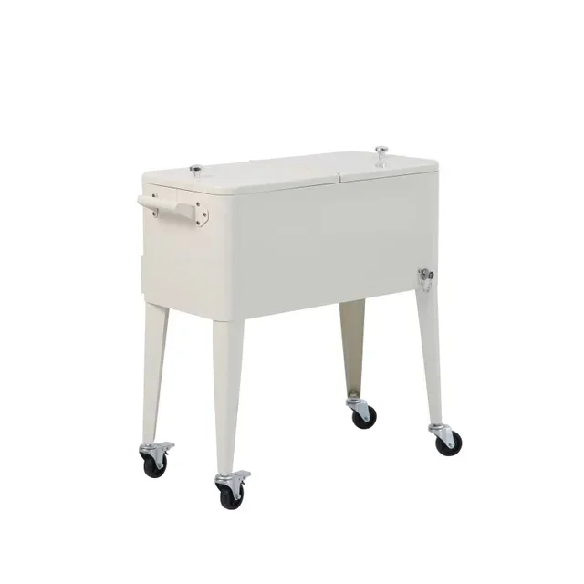 Icy Rolling Cooler - Beige Color