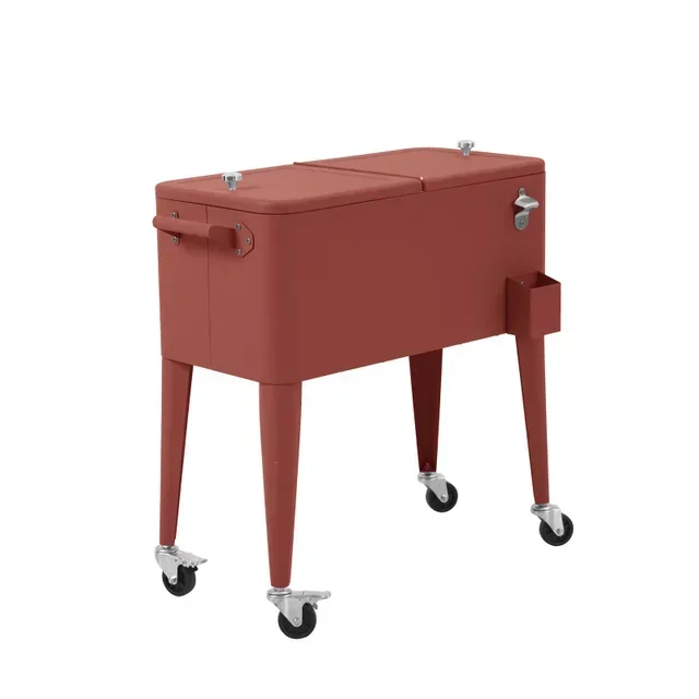 Icy Rolling Cooler - Terracotta Color