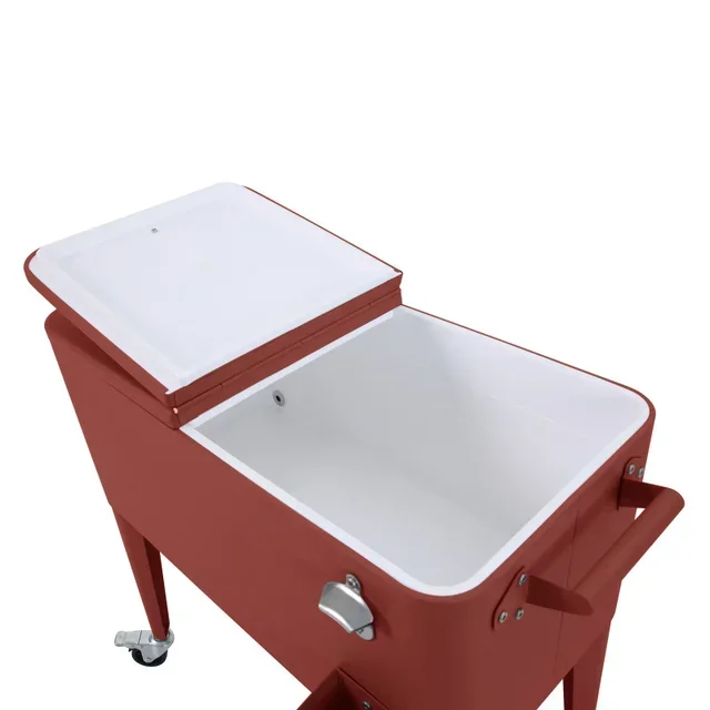 Icy Rolling Cooler - Terracotta Color