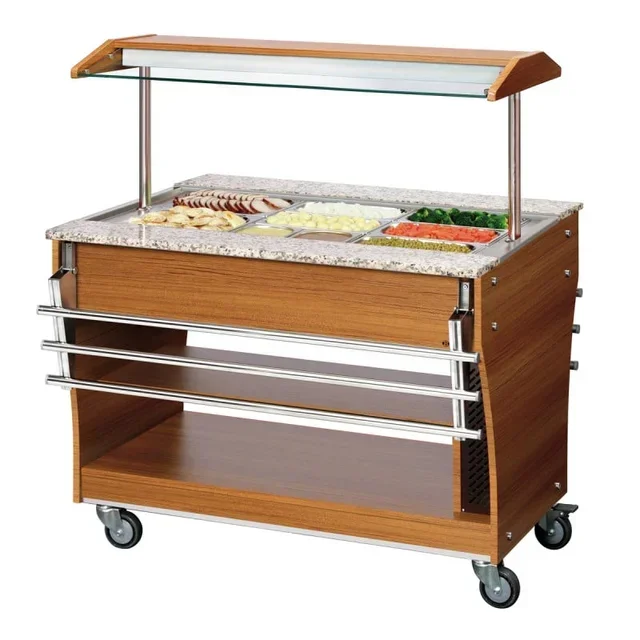 Calha para Bandejas de Buffet Aquecido e Refrigerado - 3 x GN 1/1