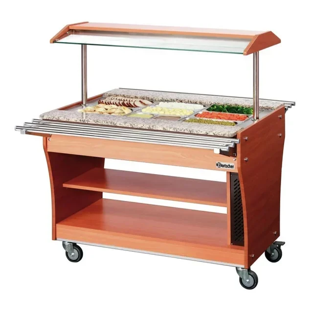 Calha para Bandejas de Buffet Aquecido e Refrigerado - 3 x GN 1/1