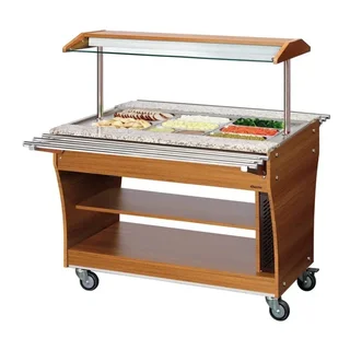 Calha para Bandejas de Buffet Aquecido e Refrigerado - 3 x GN 1/1