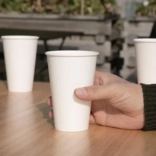 Bicchieri di Carta 340 ml Ø 80 mm - Confezione da 1000 per Bevande Fredde