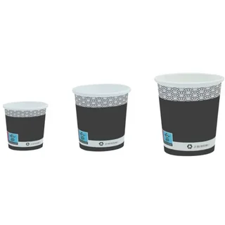 Elegant Cardboard Cup 25cl - Biodegradable - Pack of 50