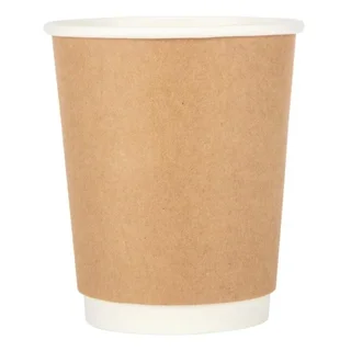 Vaso Cartón Kraft Doble Pared 225 ml - Lote de 25