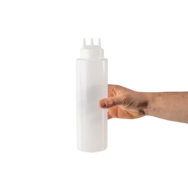 Flexible Transparent Bottle 3 Nozzles 908ml - Soft Flask BPA Free