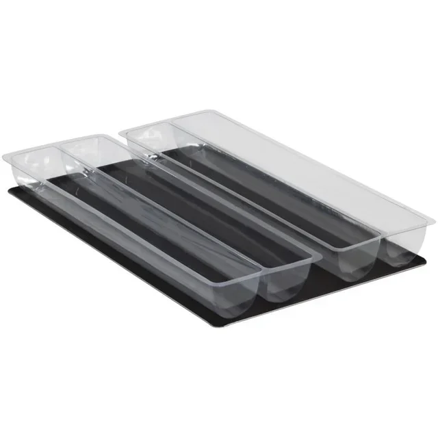Calha de Cozinha Estriada para Lenha - 590x195 mm - Pack de 10 Unidades