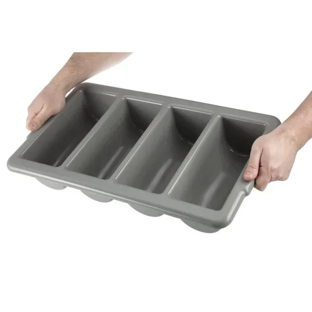 Large Stackable Plastic Cutlery Storage Bin