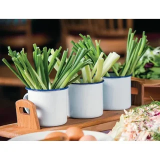 Tazza per Zuppa in Acciaio Smaltato 670 ml - Set 6 Pezzi