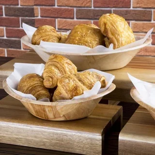 Large Oval Wooden Basket