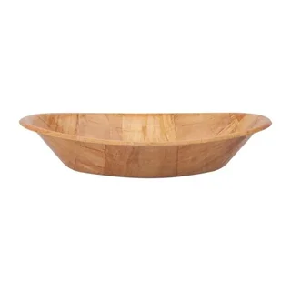 Large Oval Wooden Basket