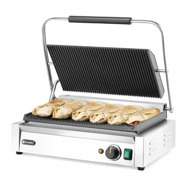 Contact Grill Panini XL - Grooved Plate