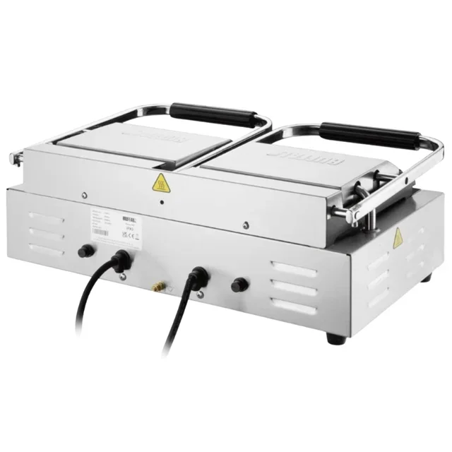 Grelha de Contato Profissional com Duplas Placas Estriadas