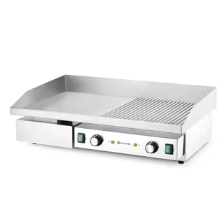 Double-Sided Grill Plate Grooved and Smooth - 717 x 383 mm