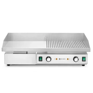 Double-Sided Grill Plate Grooved and Smooth - 717 x 383 mm