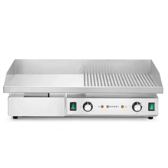 Double-Sided Grill Plate Grooved and Smooth - 717 x 383 mm