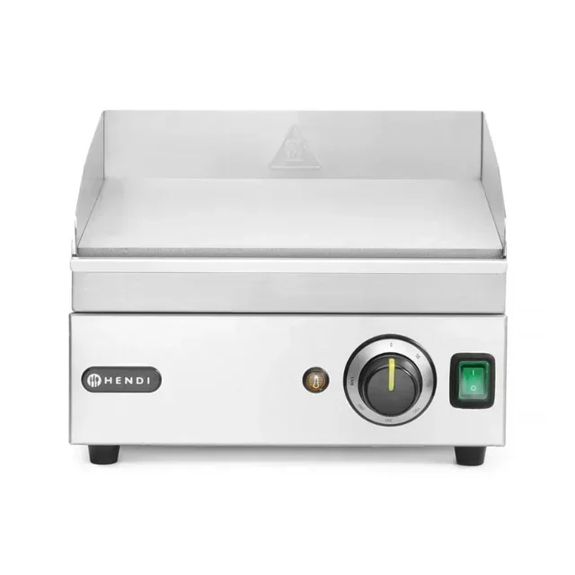 Electric Grill Smooth Plate 326 x 445 mm - Compact Cooking Appliance